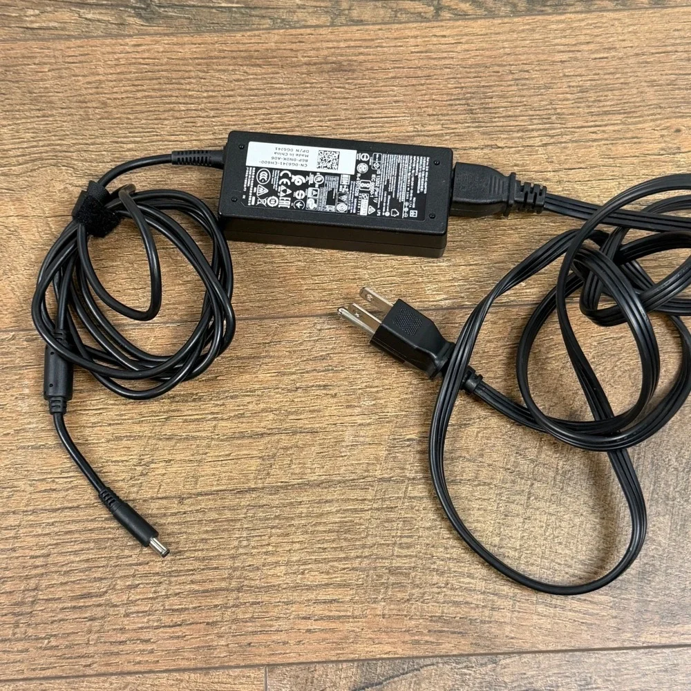 Dell 65W AC Adapter Charger HA65NS5-00 0G6J41‎ w/ Power Cord
